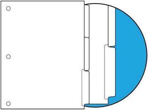 90#, 1/3 Cut Blank Indexes, Clear Copier Mylar on Tab, Single Reverse Collated (Backward), 3 HP (Carton of 1260 Tabs)