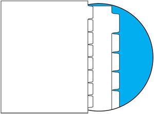 90#, 1/8 Cut, Blank Indexes, No Copier Mylar on Tab Area, Straight Collated (Forward) (Carton of 1280 Tabs)