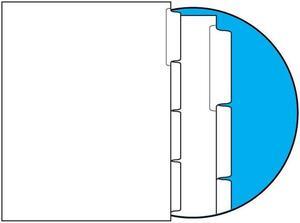 90#, 1/4 Cut, Blank Indexes, Clear Copier Mylar on Tab Area, Straight Collated (Forward) (Carton of 1240 Tabs)