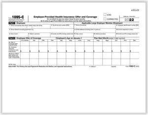 TFP 1095-C IRS Copy Employer-Provided Health Insurance Offer And Coverage  - Pack of 500