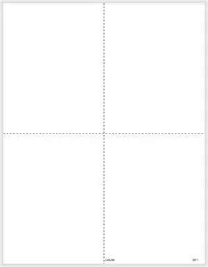 TFP 1099-R/W-2 4-Up Box Blank w/o Backer - Pack of 500