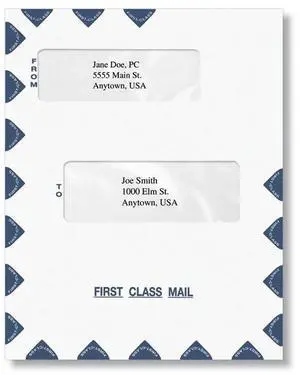 Offset Window First Class Mail Envelope - Moisture Seal Offset Window First Class Mail Envelope - Moisture Seal