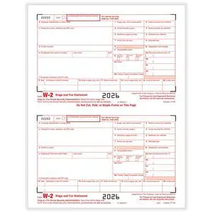 TFP W-2 IRS Federal Copy A - 500 sheets, 1000 forms TFP W-2 IRS Federal Copy A - 500 sheets, 1000 forms