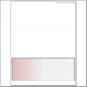 Red to Gray Rainbow Laser Check, Bottom Position, Fingerprint II, Tri-Fold (Ream of 500)