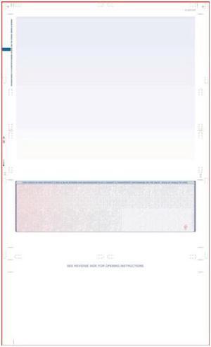 Red to Blue Rainbow Pressure Seal Check, Middle Position, Fingerprint II, EZ Fold (Ream of 500)