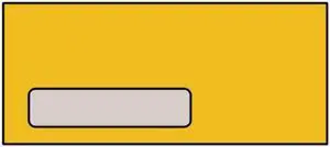 #10 Poly Window Business Envelopes, 4-1/8"x9-1/2", 24#, A Style Window, 1-1/8"x4-3/4", 3/4" From Lft, 1/2" From Btm,