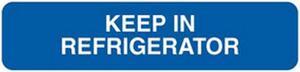 Keep In Refrigerator 1-5/8" x 3/8" Blue Label (Roll of 500)