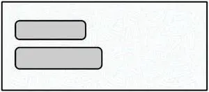 #10 DG-1 Double Poly Window Envelopes, 4-1/8" x 9-1/2", 24# White, Blue Wesco Inside Tint (Box of 500)