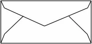 Currency Gift Outer Envelope, 3" x 6-3/4", 28#, Open Side, White Kraft, Diagonal Seams, Pointed Flaps Down (Box of 500)