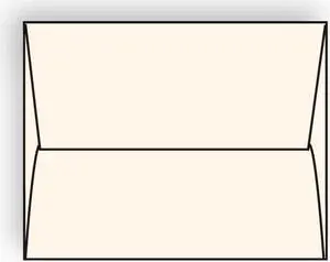 #A-6 Announcement Envelopes, 4-3/4" x 6-1/2", 24#, Recycled, Creme, Acid Free, Square Flaps Down (Box of 500)