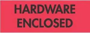 2" x 3" Hardware Enclosed Labels (500 per Roll)