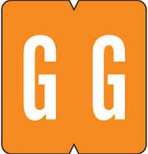 VRE/GBS Compatible "G" Labels, Polylaminated Stock, 1.3 " X 1-1/4" Individual Letters - 200 Per Pack