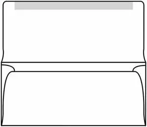 #9 Collection/Remittance Envelopes, 3-7/8" x 8-7/8", 24# White, Open Side, Side Seams, Large Flaps Extended (Box of 500)