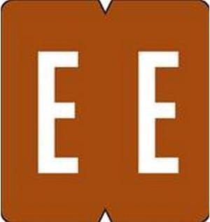 VRE/GBS Compatible "E" Labels, Polylaminated Stock, 1.3 " X 1-1/4" Individual Letters - 200 Per Pack