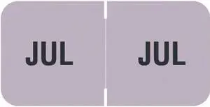 Barkley FMBLM Compatible "Jul" Month Labels, Laminated Stock,1-1/2" x 3/4", Individual Months - Roll of 250