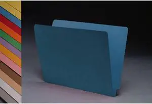 14pt Dark Blue Folders, Full Cut 2-Ply END TAB, Letter Size (Box of 50)