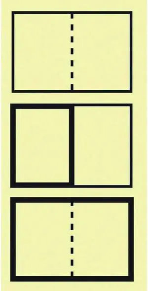 Cover-up Labels, Manila, Opaque Stock, 1-1/2 X 3 H ( 500 per Roll)