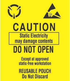 3-1/2" x 3" Caution Labels (500 per Roll)