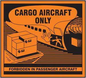 4-5/16" x 4-3/4" Cargo Aircraft Only Labels (500 per Roll)