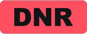 Advanced Directive labels, DNR Labels, Fluorescent Red, 2-1/4" x 7/8", (Roll of 420)