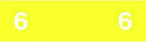 Ames Compatible "6" Numeric Labels, Laminated Stock, 1/2" x 1-3/4" Individual Numbers - Roll of 1000