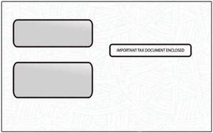 Bulk Double Window W2 & 1099 Envelopes - 25 Pack