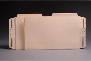 TOP TAB Manila Case Binders, Legal Size, 1/2 Cut Assorted Tabs (Box of 50)