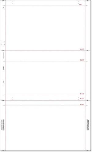 8-1/2" x 14" Z Fold Multi-Purpose Blank Face, Blockout Back (Box of 2000) 8-1/2" x 14" Z Fold Multi-Purpose Blank Face, Blockout Back (Box of 2000)