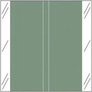 Tabbies 11600 Compatible Solid Gray Labels, 100# laminated stock, 1-1/2" x 1-1/2" Individual Colors - Roll of 512