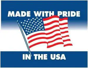 3" x 4" Made with Pride In the USA Labels (500 per Roll)