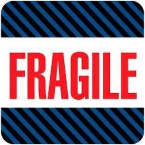 4" x 4" Fragile Labels (500 per Roll)