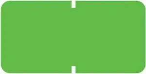 Tab Compatible Solid Green Labels, Vinyl Kimdura Stock, 1/2" X 1" Individual Colors - Roll of 1000