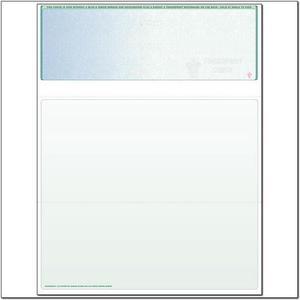 Blue to Green Rainbow Laser Check, Top Position, Fingerprint II, Panels at 3-1/2 - 4 - 3-1/2 (Ream of 500)
