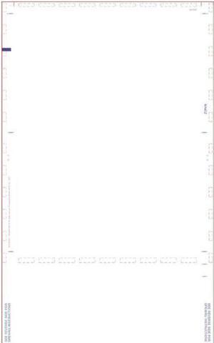 White Pressure Seal Form, without Blockout, EZ Fold (Carton of 2,000)