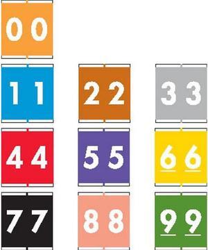 Barkley NSFM Compatible Numeric Labels, Laminated Stock, 1-11/16" X 1-1/2", Starter Set - 10 Rolls of 500