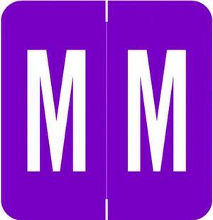 VRE/GBS Compatible "M" Labels, Polylaminated Stock, 1.3 " X 1-1/4" Individual Letters - Rolls of 250