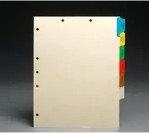 Stock Chart Divider Sets, Medical, Side Tabs, 1/6th Cut (65 Sets of 6 Tabs)