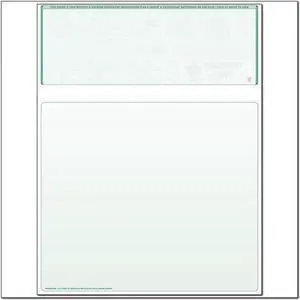 Green Laser Check, Top Position, Fingerprint II, Tri-Fold (Ream of 500)