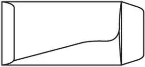 Open End Bank Deposit Envelopes, 3-3/4" x 7", 24#, Drive-In Teller with Ungummed Flap, White, Double Pocket (Box of 500)