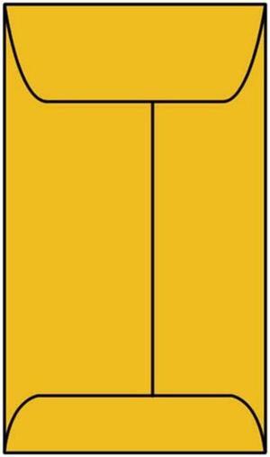 #4C Open End Coin Envelopes, 3" x 4-1/2", 28#, Roptex, Tan / Brown Kraft (Box of 500)