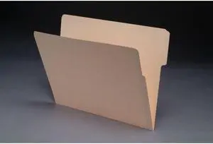 11pt Manila Folders, 1/3 Cut Top 2-Ply END TAB, Letter Size (Box of 100)