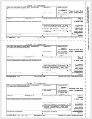 TFP 1099-S Filer Copy C and/or State Copy - Pack of 100