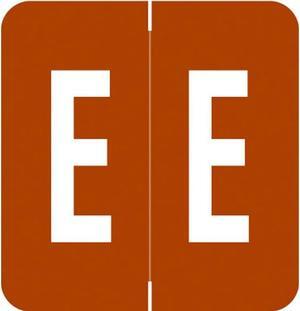 VRE/GBS Compatible "E" Labels, Polylaminated Stock, 1.3 " X 1-1/4" Individual Letters - Rolls of 250