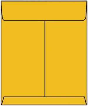 Open End Catalog Envelopes, 10" x 15", 28#, Tan / Brown Kraft, Center Seam (Box of 500)