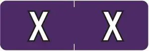 Barkley ABAM Compatible Mini "X" Labels, Laminated Stock, 1/2" X 1-1/2" Individual Letters - Roll of 500