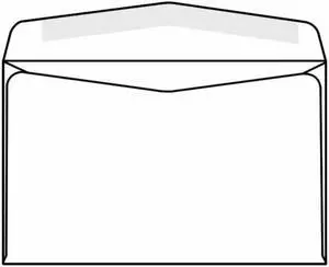 Neopost Machine Insertable Open Side Booklet Envelopes, 6" x 9-1/2", 24#, White, Side Seams (Box of 500)