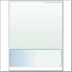 Blue to Green Rainbow Laser Check, Bottom Position, Fingerprint II, Panels at 4 - 3-1/2 - 3-1/2 (Ream of 500)