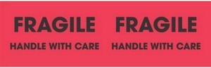 3" x 10" Fragile Handle with Care Labels (500 per Roll)