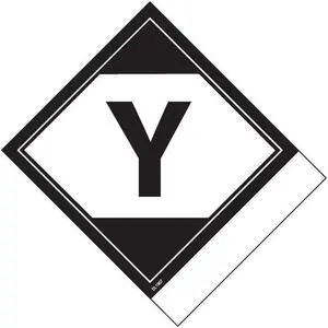 4 x 4-3/4 Limited Quantity Labels "Y" Printed (500 per Roll)