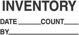 1-3/8" x 2" Inventory Date ____ Count ___ By ____ Labels (500 per Roll)